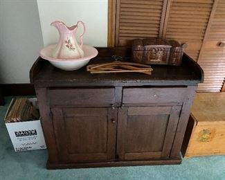 beautiful primitive cupboard