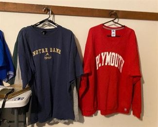 Plymouth shirts and Notre Dame