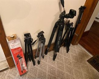 Tripods and camera equipment