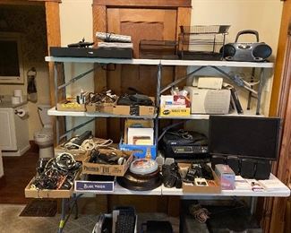 Electronics, computer, sound system, software, electric typewriter