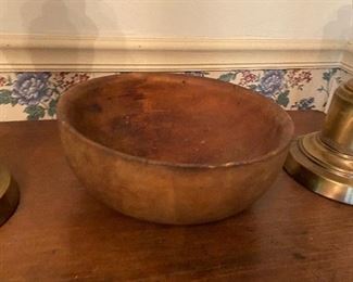 Antique wooden bowl