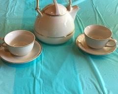 china tea set gold trimmed