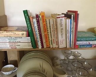 A well curated collection of cookbooks. 