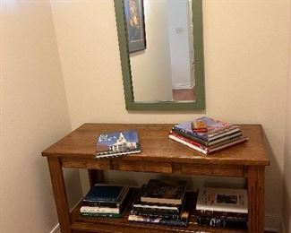 Entry table and mirror