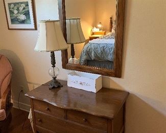 Small dresser and mirror 