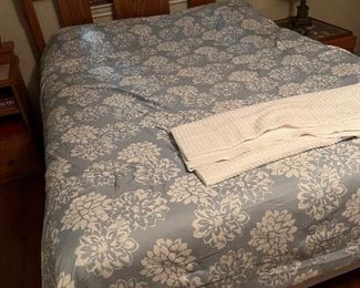 Queen size bed, frame and mattresses