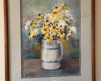 More beautiful painting! Local artist Barbara Faulkner framed art, I framed on canvas, paint board and art paper. Matting and many frames you can fill with your favorites. 