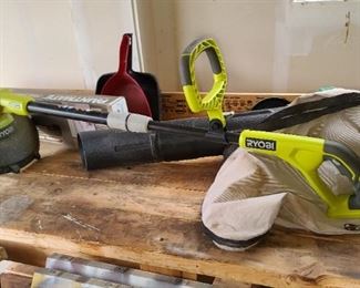 leaf vac and weed wacker