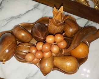 Wooden Fruit Set
