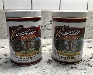 Campbells Salt and Pepper Shakers