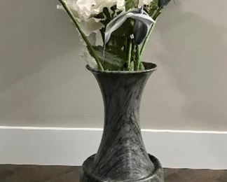 Large Vase with Artificial Florals