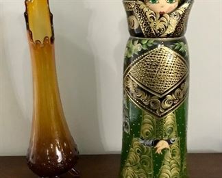 Vase and Wine Bottle