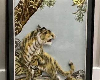 Textile Tiger Art