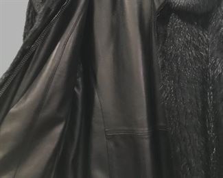Leather Lined Mink Coat