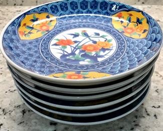 Japanese China plate set