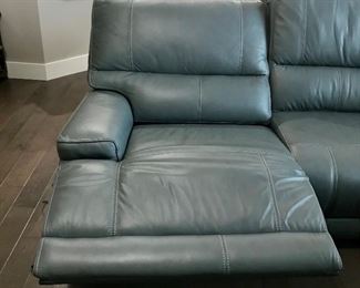 Parker House Leather Sectional Power Recliner