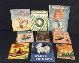 Assortment Of Vintage Childrens Books 1950 Family Circle Magazine