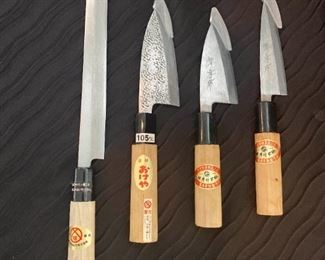 Set Of 4 Japanese Cooking Knives