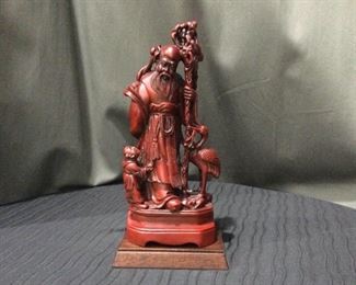 Vintage Statue Of Chinese Longevity God Shou Lao