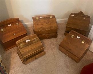 Hand Made Wood Trinket Boxes