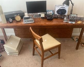 Hand Made Wood Desk and Chair