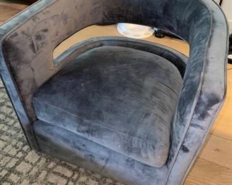 Velvet Swivel Chair