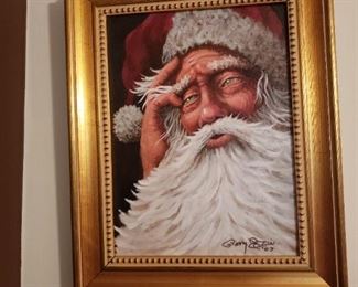 Santa Painting Berry Etris