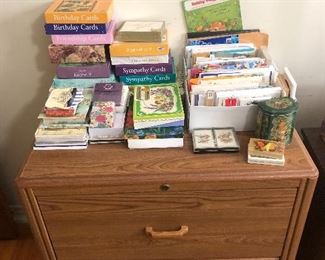 Greeting cards, holiday and notepads