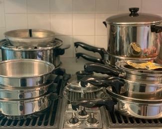 Townecraft Chef's Ware stainless steel multi core cookware set - 14 pcs in immaculate condition