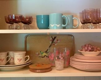 Blown glass drink ware 