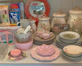 Pink pink and more pink - and a very hard to find set of Poppytrail canisters in pink grape pattern!!!