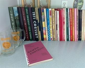 Hickman High School & Jefferson Junior High yearbooks 1965 and up! Lots of Kewpie items … (added more since this photo was taken)