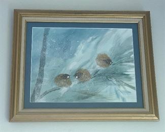 Mixed media painting by Crystal Jackson c.2000 appraised at $212.50