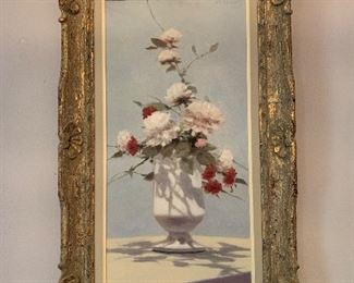 Oil on linen. Vase w/Flowers by Andre Gisson (USA 1921-2003). Appraised at $1100.