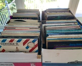 Cool old vinyl LPs. Swing big band gospel movie sountracks (like Ben Hur, etc) and l o t s more