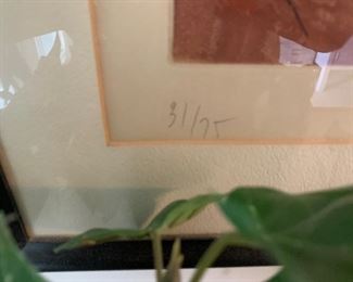 Original Edgard Pillet tonal art etching, signed and numbered - c.1960's