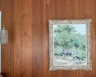 Plaza w/vases. Oil on linen by Andre Gisson. Appraised at $2550. 