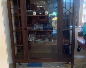 antique curio cabinet