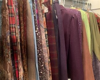 vintage pant suits and skirts