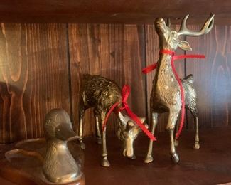 brass duck and stags
