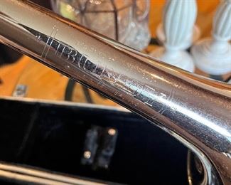Silver plated trombone 