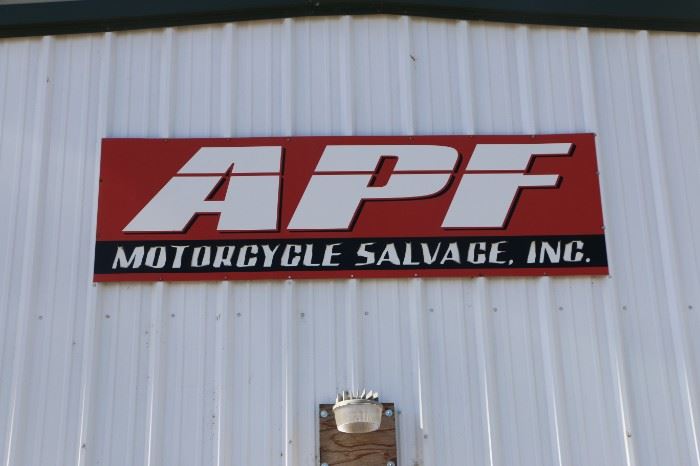COMPLETE LIQUIDATION OF APF MOTORCYCLE SALVAGE starts on 7 29 2022