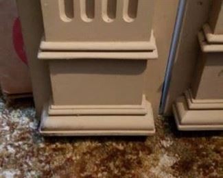 (2) Foam Formed Faux White Fluted Pillasters Columns 91.5"H x 8" x 2.5"D $150 for Pair