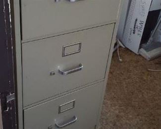 Hon Putty 4 Drawer Letter File Cabinet with lock (no Key) 52"H X 18"W x 25"D $95 