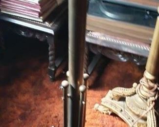 Vintage Heavy Duty Solid Brass Tall Coat Rack $135 