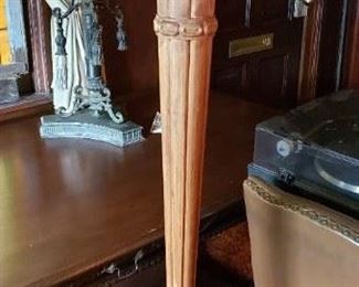Antique Tall Ornate Carved Wood Stand $195 