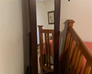 Stand Up Mirror & Jewelry Organizer