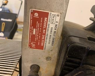 Sears 4 inch sander, model 315.11781