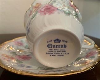 Queen's Fine Bone China, Rosina China Co, Cup & Saucer Set