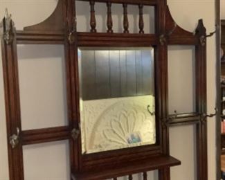 Antique Hall tree. Excellent condition